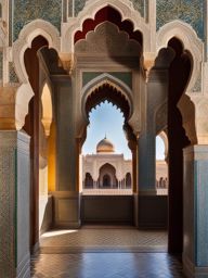 discover the intricate tilework and mosaics of a moorish palace. 