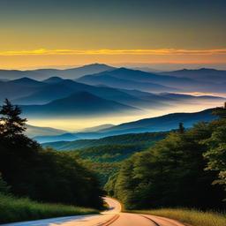 Mountain Background Wallpaper - blue ridge parkway wallpaper  