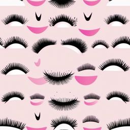 Unicorn Eyelash Clipart - Add a dash of glamour with unicorn eyelash clipart illustrations.  vector art, clipart, minimal