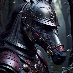 knight in tarnished armor, haunted by the ghosts of battles past, seeking redemption. 