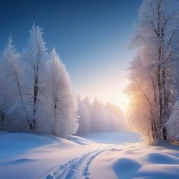 Winter background wallpaper - snow virtual background  