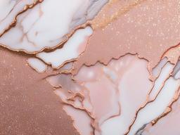 Rose Gold Glitter Marble Background  