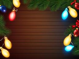 Christmas Border clipart - colorful Christmas lights border  