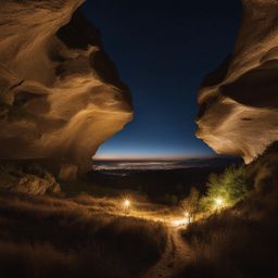 lesser-known basilicata caves - illustrate the beauty of lesser-known caves in basilicata, with stunning rock formations and hidden chambers. 