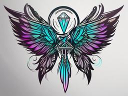 555 Angel Number Tattoo-Celebrating transformation with a tattoo featuring the 555 angel number, symbolizing change, growth, and spiritual evolution.  simple vector color tattoo