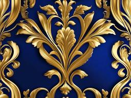 Gold And Royal Blue Background - Luxurious gold paired with royal blue.  background wallpaper