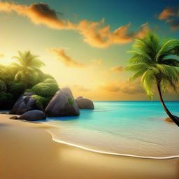 Beach background - beach desktop wallpaper free  