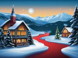 Christmas North Pole Background  