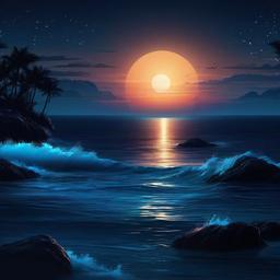 Ocean Background Wallpaper - night ocean background  