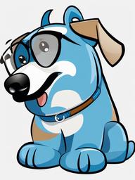 Bluey clipart - Bluey the cartoon dog  vector clipart