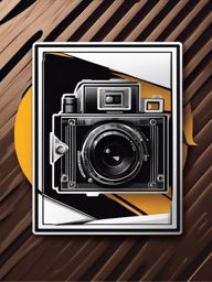 Filmstrip and camera sticker- Cinematic memories, , sticker vector art, minimalist design