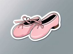 Ballet Shoes Emoji Sticker - Dance elegance, , sticker vector art, minimalist design