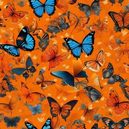 Butterfly Background Wallpaper - butterfly background orange  