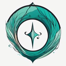 pisces tattoo minimalist  simple vector color tattoo