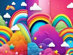 rainbow wallpaper cute  ,desktop background wallpaper