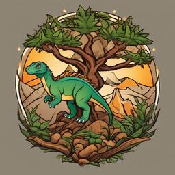 land before time tree star tattoo  simple vector color tattoo