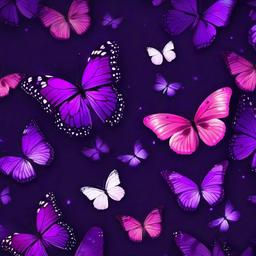 Butterfly Background Wallpaper - purple wallpaper aesthetic butterfly  