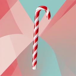 Candy Cane clipart - candy cane crossed with another  color,minimalist,vector clipart