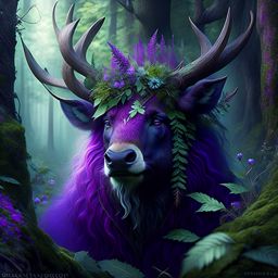 firbolg druid, thistle thornroot, communing with the spirits of the ancient forest to protect it from encroachment. 
