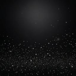 Glitter background - black background with white sparkles  