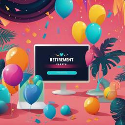 Party Background Wallpaper - retirement party zoom background  