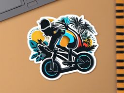 Bicycle Emoji Sticker - Pedal-powered joy, , sticker vector art, minimalist design