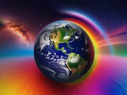 Rainbow Earth Wallpaper  