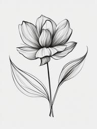 simple sketch of flower  minimal rough sketch scribbles,doodles,black and white