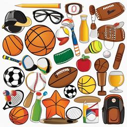 August clipart - August sports events and activities  