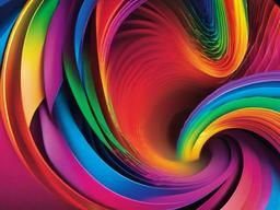 Rainbow Background Swirl  