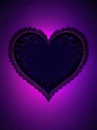 Dark Purple Heart Wallpaper  ,mobile iphone background wallpaper