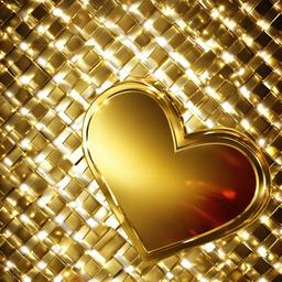 Heart Background Wallpaper - heart gold background  