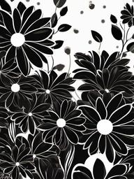 cute black flower wallpaper  ,mobile iphone background wallpaper