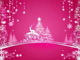 Pink Christmas Background Wallpaper  