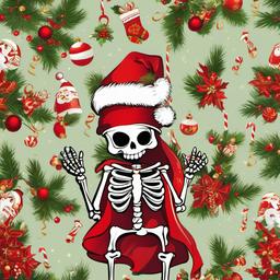 Christmas Background Wallpaper - christmas skeleton background  