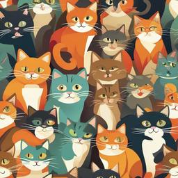 Cat Background Wallpaper - cat funny background  