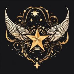 star sign tattoos virgo  simple vector color tattoo