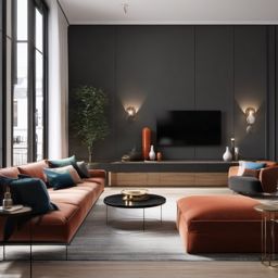 Modern Minimalist Living Room - Create a sleek and clutter-free modern living room. , living room decor ideas, multicoloured, photo realistic, hyper detail, high resolution,