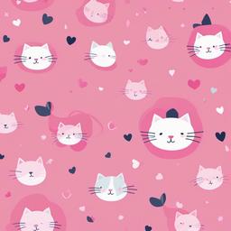 Cat Background Wallpaper - cute pink cat wallpaper  