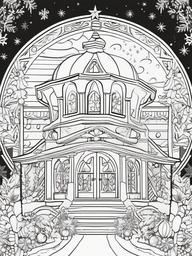 Xmas Colouring Pages  black and white outline, coloring pages,