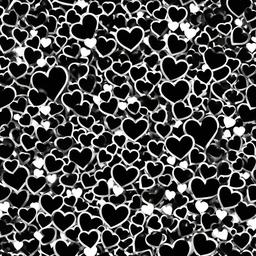 Heart Background Wallpaper - white heart black background  