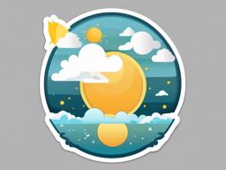 Meteorologist sticker- Weather forecasting, , sticker vector art, minimalist design