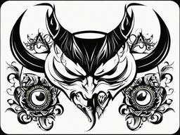 devil eyes tattoo designs  simple vector color tattoo