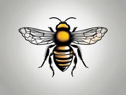 small honey bee tattoo  vector tattoo design