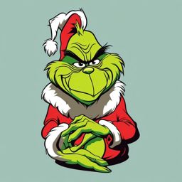 Clip art The Grinch, The infamous character from Dr. Seuss's How the Grinch Stole Christmas.  simple, 2d flat