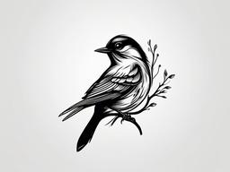 Little Bird Tattoos - Tiny bird designs  minimal tattoo design, white background