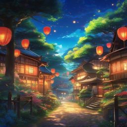 Vibrant and enchanting world. anime, wallpaper, background, anime key visual, japanese manga