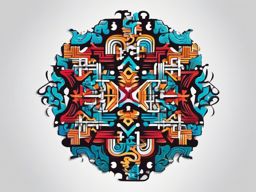 Jigsaw Mind Puzzle - Illustrate the puzzle-like complexity of thoughts and ideas with a mind puzzle tattoo.  color tattoo designs,minimalist,vector,white background