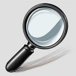 magnifying glass clipart - a magnifying glass revealing hidden details 