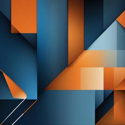 Geometric Background - geometric blue and orange background  